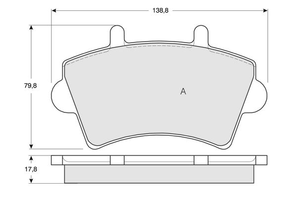 PROCODIS FRANCE Комплект тормозных колодок, дисковый тормоз PF1302